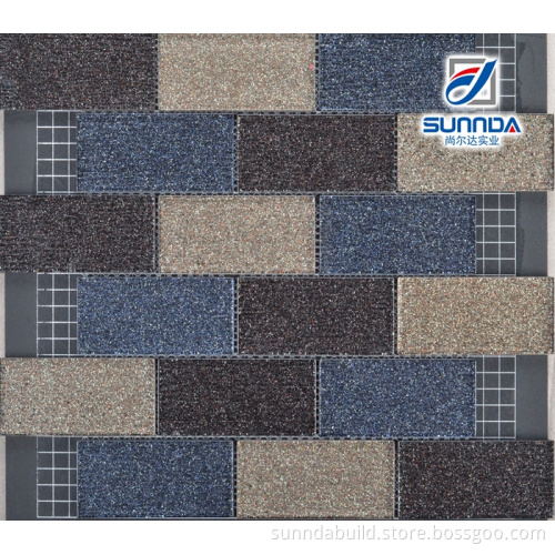High quality mosaic tile,glass mosaic tile purple mix,strip glass mosaic tile